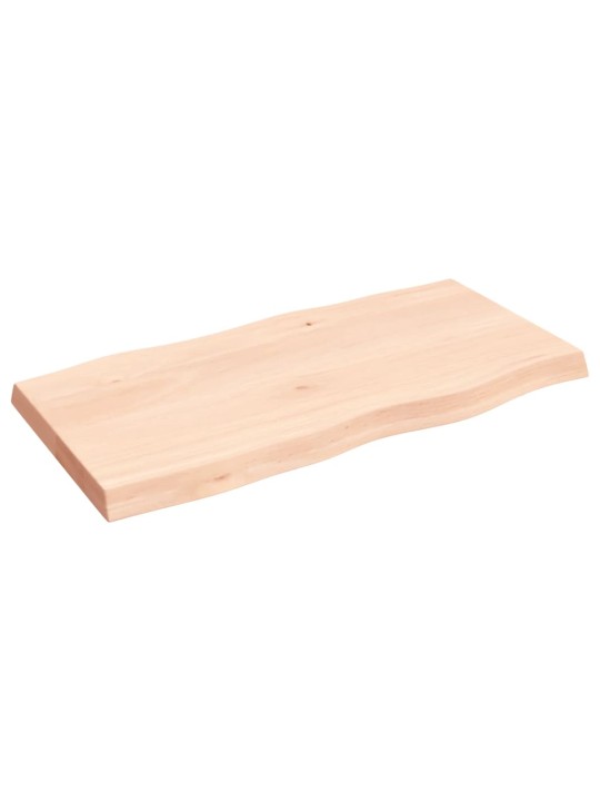 Stolní deska 100x50x(2-6)cm neošetřený masivní dřevo živá hrana