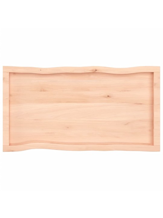 Stolní deska 100x50x(2-6)cm neošetřený masivní dřevo živá hrana