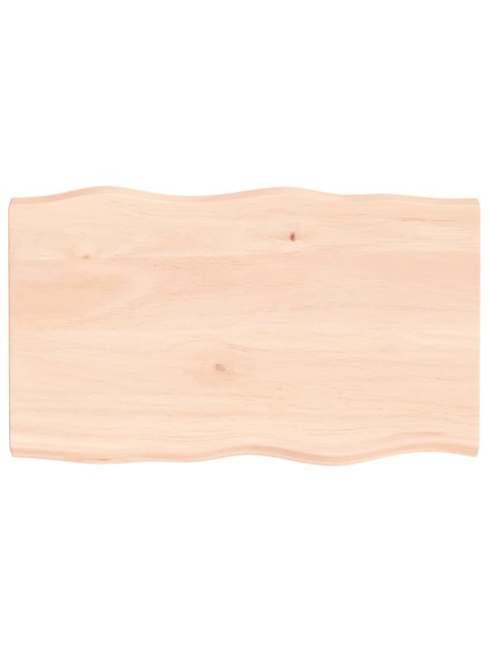 Stolní deska 100x60x(2-4)cm neošetřený masivní dřevo živá hrana