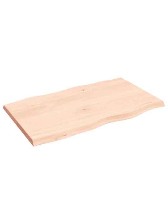 Stolní deska 100x60x(2-4)cm neošetřený masivní dřevo živá hrana