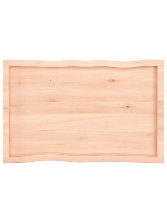Stolní deska 100x60x(2-4)cm neošetřený masivní dřevo živá hrana