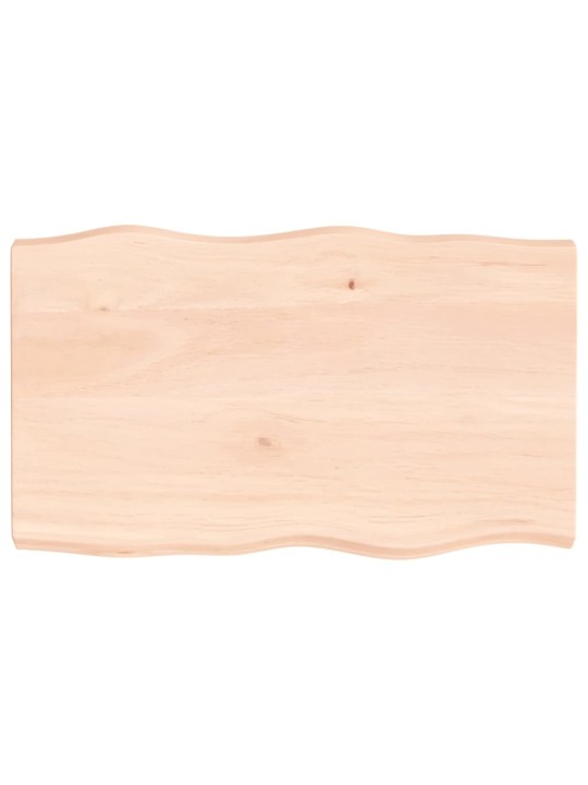 Stolní deska 100x60x(2-6)cm neošetřený masivní dřevo živá hrana