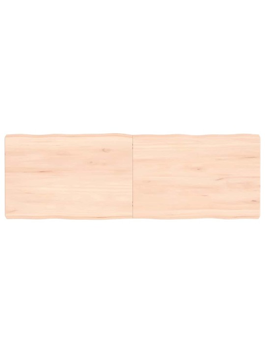 Stolní deska 120x40x(2-6)cm neošetřený masivní dřevo živá hrana