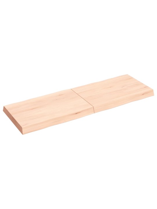 Stolní deska 120x40x(2-6)cm neošetřený masivní dřevo živá hrana