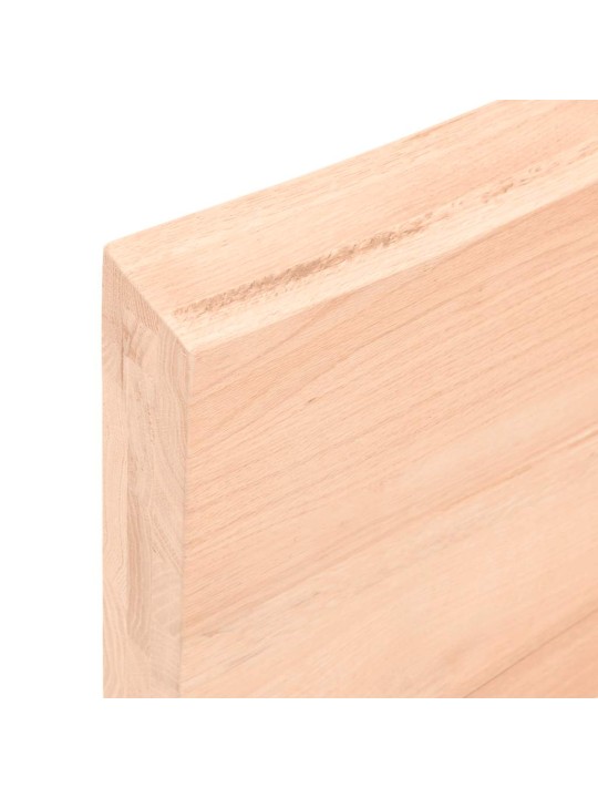 Stolní deska 120x40x(2-6)cm neošetřený masivní dřevo živá hrana
