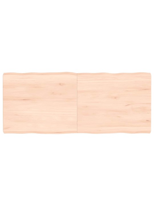Stolní deska 120x50x(2-6)cm neošetřený masivní dřevo živá hrana