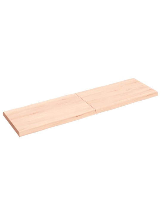 Stolní deska 140x40x(2-4)cm neošetřený masivní dřevo živá hrana