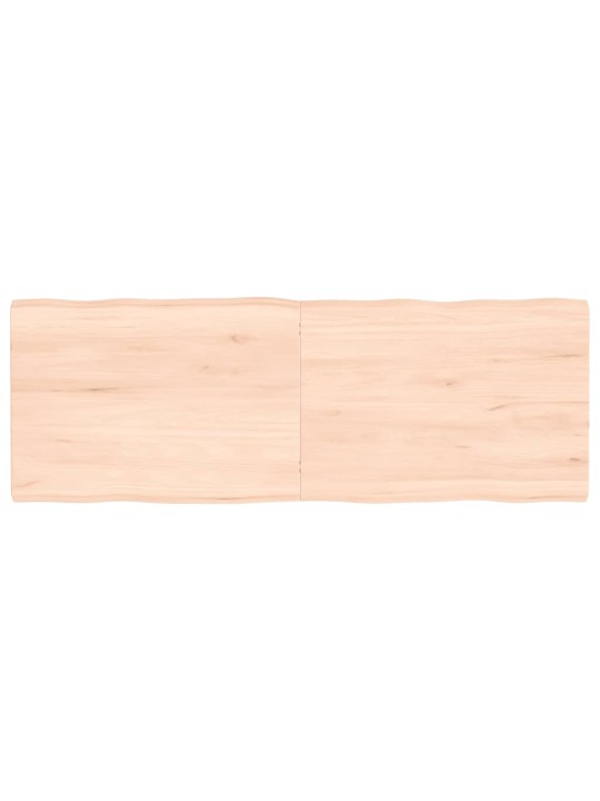 Stolní deska 140x50x(2-4)cm neošetřený masivní dřevo živá hrana