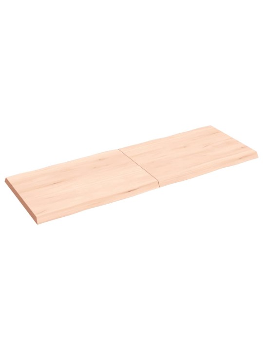 Stolní deska 140x50x(2-4)cm neošetřený masivní dřevo živá hrana