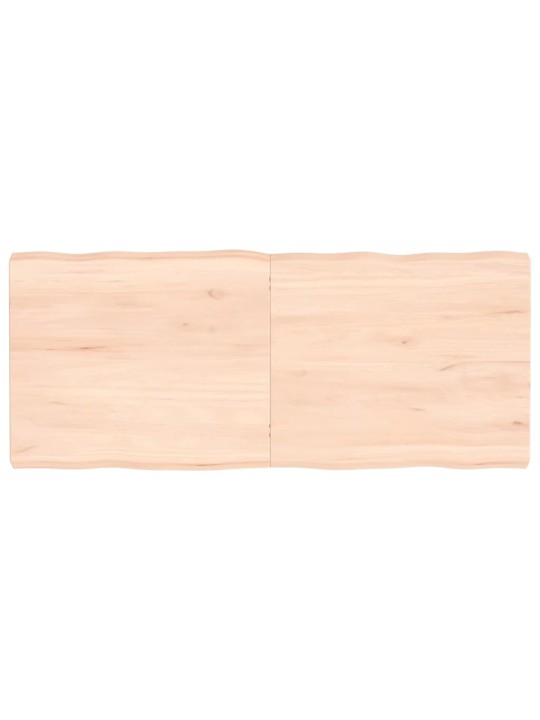 Stolní deska 140x60x(2-6)cm neošetřený masivní dřevo živá hrana