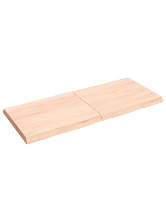 Stolní deska 140x60x(2-6)cm neošetřený masivní dřevo živá hrana