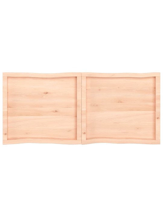 Stolní deska 140x60x(2-6)cm neošetřený masivní dřevo živá hrana