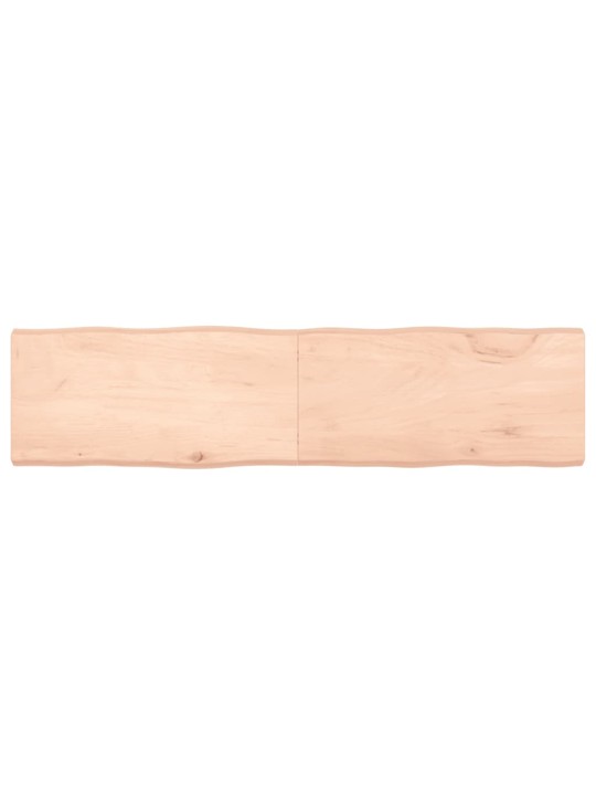 Stolní deska 160x40x(2-6)cm neošetřený masivní dřevo živá hrana