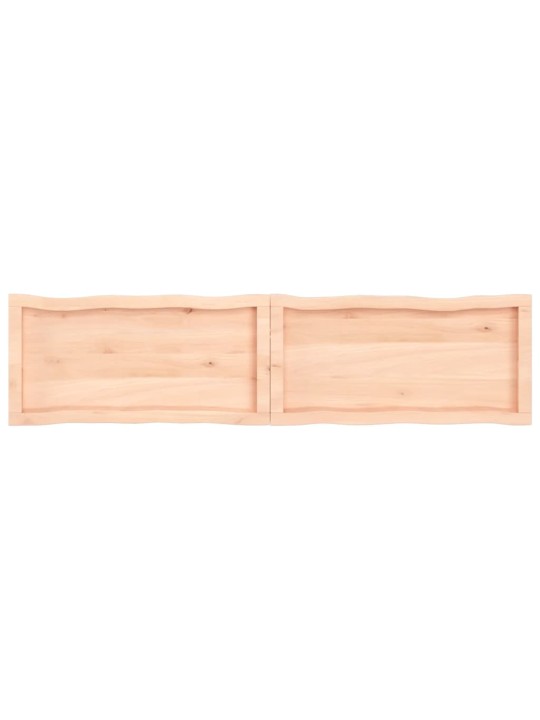 Stolní deska 160x40x(2-6)cm neošetřený masivní dřevo živá hrana