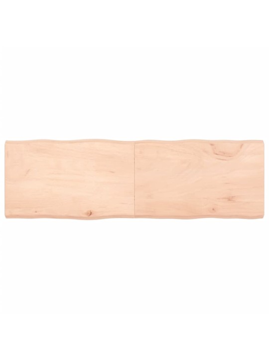Stolní deska 120x50x(2-6)cm neošetřený masivní dřevo živá hrana