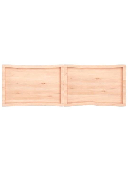 Stolní deska 120x50x(2-6)cm neošetřený masivní dřevo živá hrana