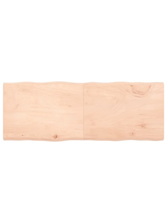 Stolní deska 160x60x(2-4)cm neošetřený masivní dřevo živá hrana
