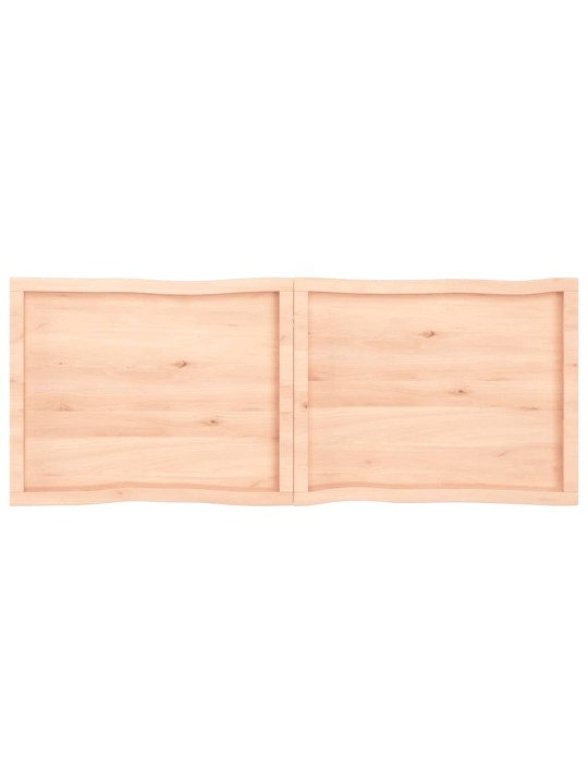 Stolní deska 160x60x(2-4)cm neošetřený masivní dřevo živá hrana