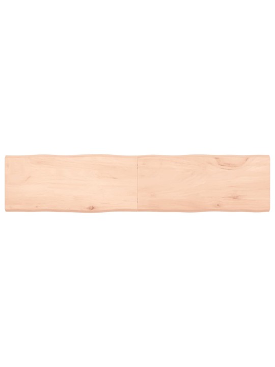 Stolní deska 180x40x(2-4)cm neošetřený masivní dřevo živá hrana
