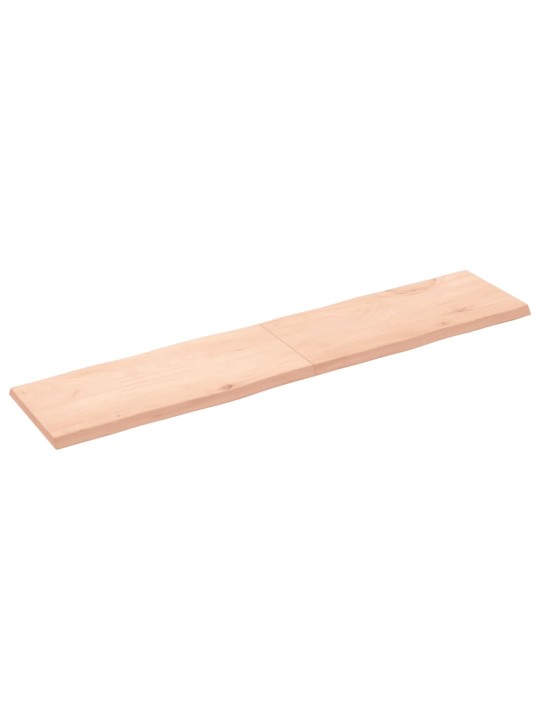 Stolní deska 180x40x(2-4)cm neošetřený masivní dřevo živá hrana