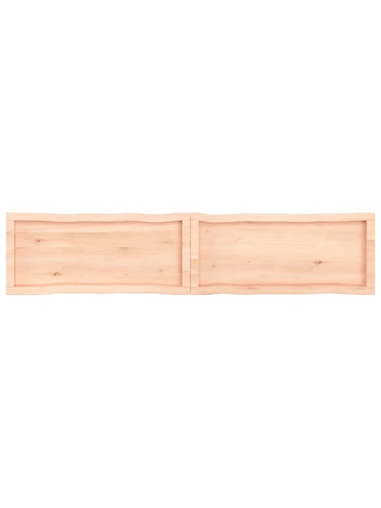 Stolní deska 180x40x(2-4)cm neošetřený masivní dřevo živá hrana