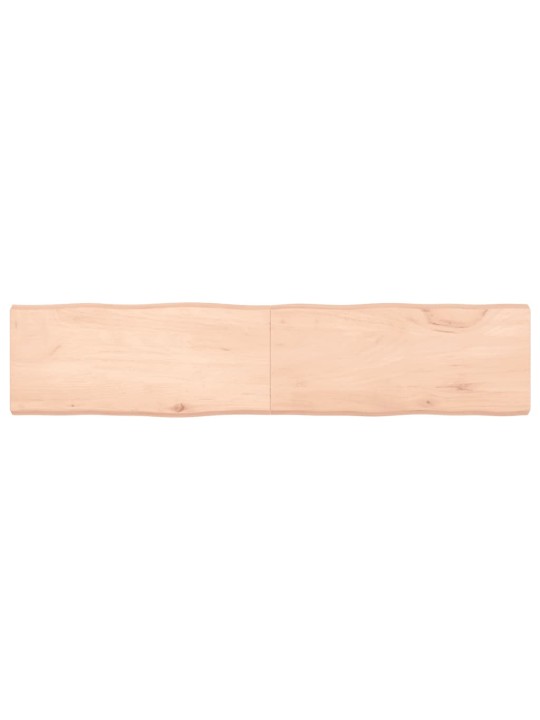 Stolní deska 180x40x(2-6)cm neošetřený masivní dřevo živá hrana