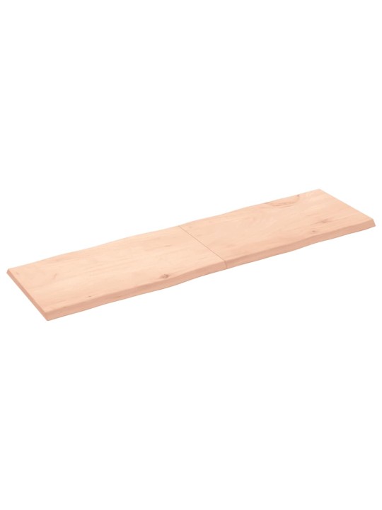 Stolní deska 180x50x(2-4)cm neošetřený masivní dřevo živá hrana
