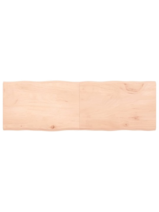 Stolní deska 180x60x(2-4)cm neošetřený masivní dřevo živá hrana