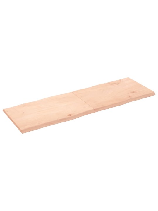 Stolní deska 180x60x(2-4)cm neošetřený masivní dřevo živá hrana