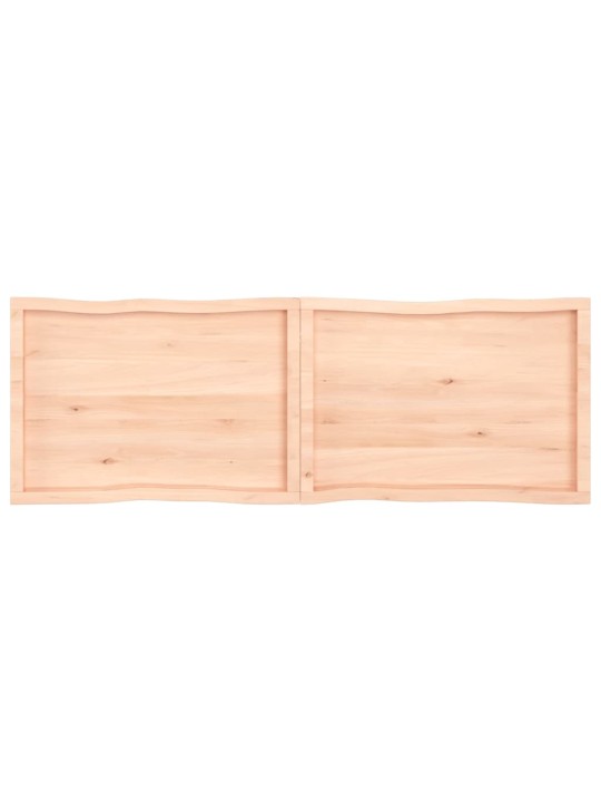 Stolní deska 180x60x(2-4)cm neošetřený masivní dřevo živá hrana
