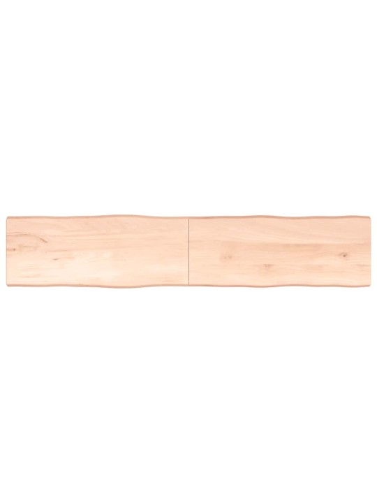 Stolní deska 200x40x(2-4)cm neošetřený masivní dřevo živá hrana