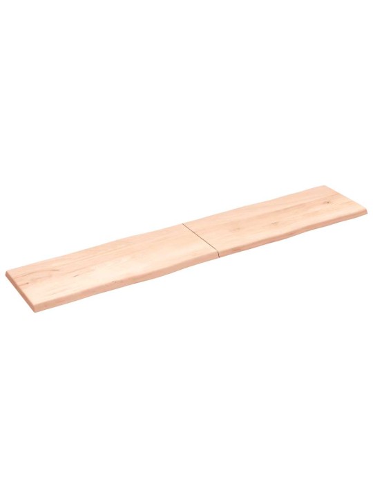 Stolní deska 200x40x(2-4)cm neošetřený masivní dřevo živá hrana