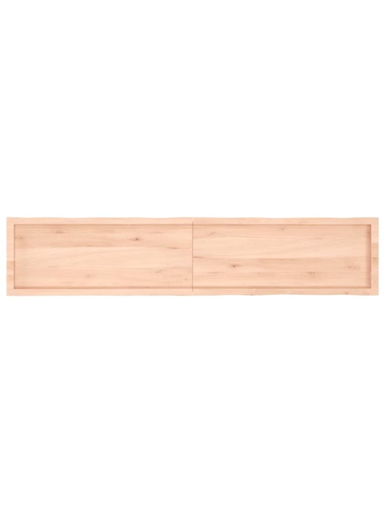 Stolní deska 200x40x(2-4)cm neošetřený masivní dřevo živá hrana