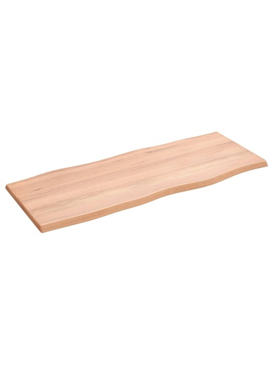 Stolní deska světle hnědá 100x40x2 cm ošetřený dub živá hrana