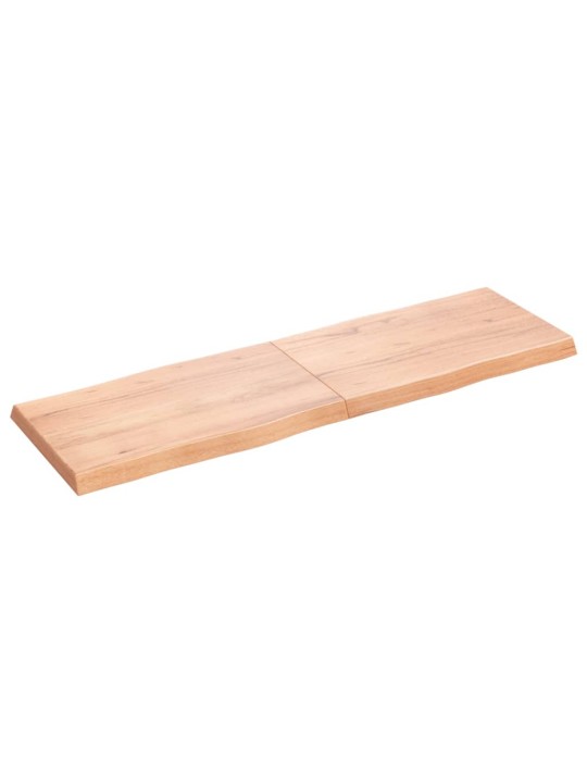 Stolní deska hnědá 160x50x(2-6)cm ošetřený dřevo živá hrana