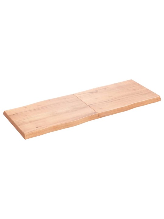 Stolní deska hnědá 160x60x(2-6)cm ošetřený dřevo živá hrana