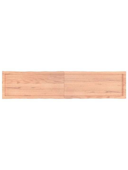 Stolní deska hnědá 180x40x(2-6)cm ošetřený dřevo živá hrana