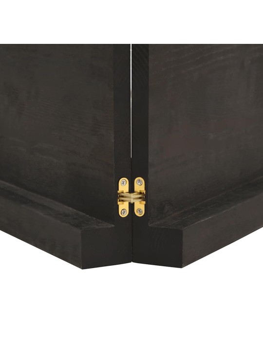 Stolní deska tmavě hnědá 220x50x(2-6)cm ošetřený dub živá hrana