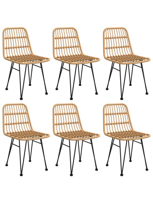 7dílný zahradní jídelní set polyratan