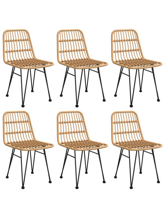 7dílný zahradní jídelní set polyratan