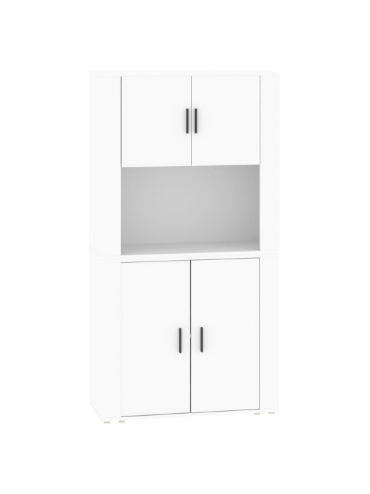 Skříň highboard bílá kompozitní dřevo