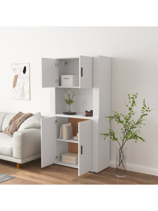 Skříň highboard bílá kompozitní dřevo