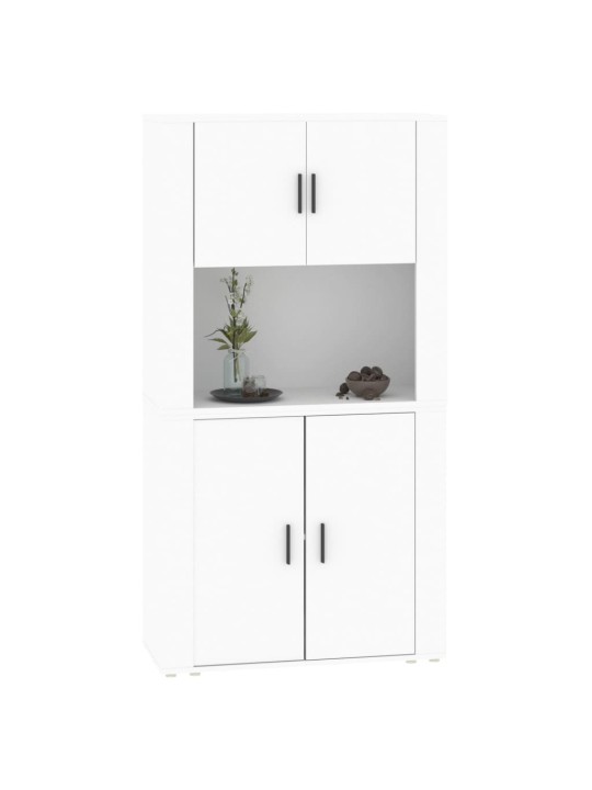 Skříň highboard bílá kompozitní dřevo