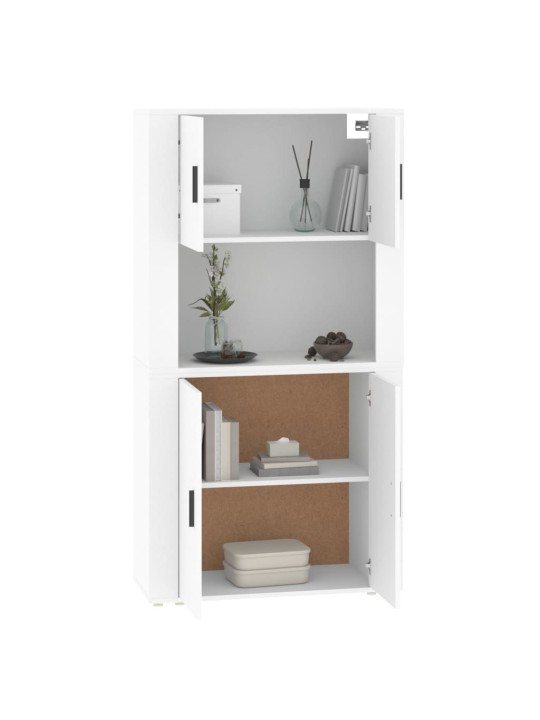 Skříň highboard bílá kompozitní dřevo