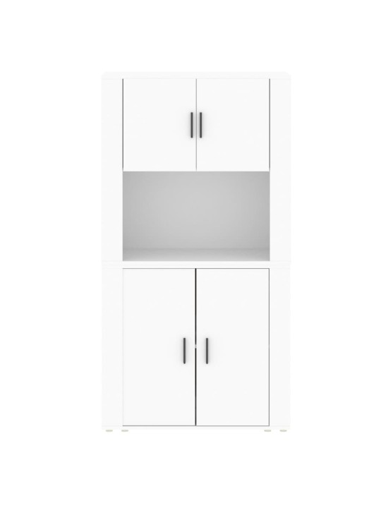 Skříň highboard bílá kompozitní dřevo