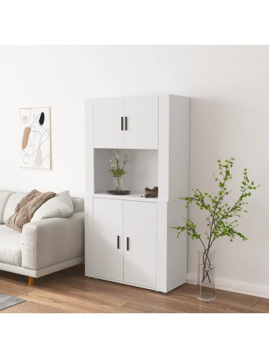 Skříň highboard bílá kompozitní dřevo