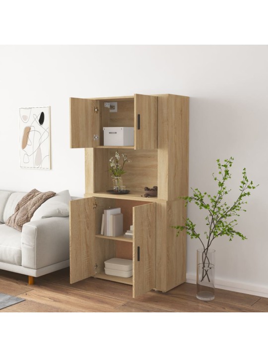 Skříň highboard dub sonoma kompozitní dřevo
