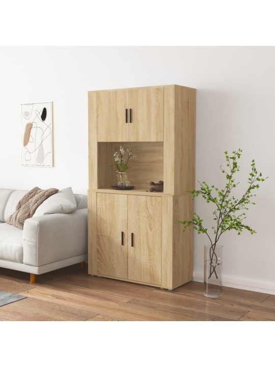 Skříň highboard dub sonoma kompozitní dřevo