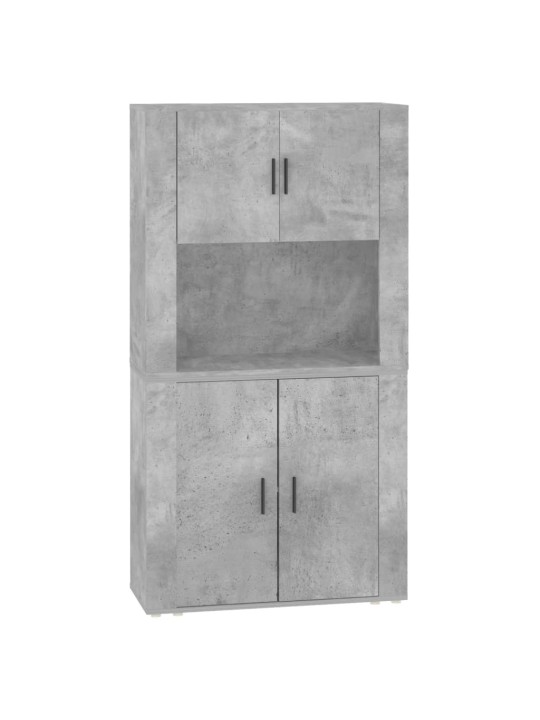 Skříň highboard betonově šedá kompozitní dřevo