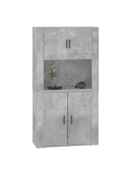 Skříň highboard betonově šedá kompozitní dřevo